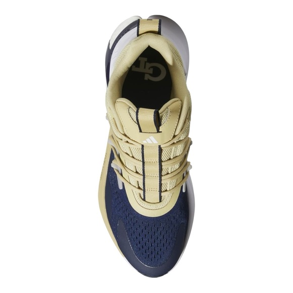 🏈🐝 Georgia Tech Yellow Jackets Adidas Shoes Sz 12.5 AlphaBoost V2 Navy Gold NWT - Picture 8 of 11
